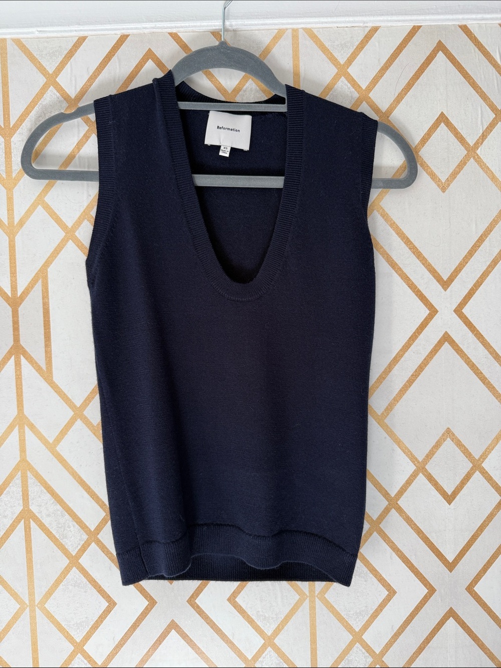 Reformation Marta Regenerative Merino Sweater tank - like new